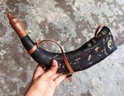 Viking Blow Horn   Genuine Ox Horn Trumpet   Viking Bugle Hunting Tool