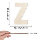 Wooden Greek Letters 8 Inch  Wood Letter    Zeta Unfinished Alphabet
