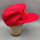 Vtg Red Conoco Snapback Hat Baseball Cap Delayed Coker Project Bechtel Exxon Usa