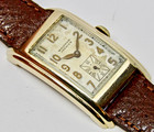 Vintage 1939 Art Deco Waltham Premier Usa  Mens Wristwatch