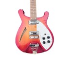 Iyv Semi-hollow Electric Guitar Fireglo Finish W  Locking Tuners