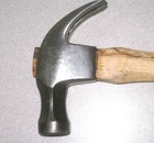 Vintage Stanley 1930s - 1950s Large Claw Hammer 1 Lb 6 Oz  Fire Streak Handle