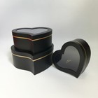 Premium Quality Heart Shape Flower Box  Floral Gift Box  Set Of 3  With Lids