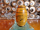 Antique Wooden Needle Case Asbro Germany Accept My Best Wishes Art C 3 740