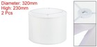 2pcs Drum Lamp Shades Linen Round Lamp Shade Lampshade White 13 Inch