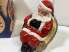 Banthrico Vintage Sleeping Santa Metal Coin Bank -the Ohio Savings Bank - In Box
