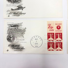 Qty  6 Vtg 1st Day Issue Stamp   Envelope Air Mail Space Moon Landing 1969 1971
