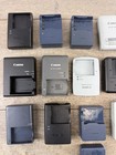 Vintage Canon Battery Charger Lot Of 16 Mixed Models Digital Camera Oem Chargers