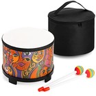 8 Inch Percussion Drum With Storage Bag And Mallets  Musical Instrument 8 Inch