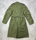 Vintage Ww2 Us Army Og-107 Field Trench Coat Size Small 1950s Korean War Era