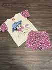 Vintage 101 Dalmatians Kids Size 6 Outfit 80s 90s Pink Dog Print Made In The Usa
