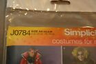 Mens New Costume Pattern Uncut Simplicity Xs S M Sewing Cape Devil Wizard Pirate