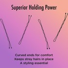 Goody Bobby Pins Black 2 Inch Hair Styling Clips 60 Count