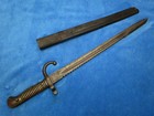 Original Antique M1880 Belgium Engineers Sawback Bayonet And Scabbard