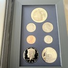 1986-s Us Mint Prestige Proof Set Statue Liberty Silver Dollar Box   Coa 7 Coins