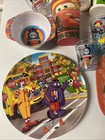 Vintage Children   s Character Plates Cups Bowls Thomas Disney 13 Pieces Lot