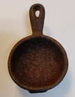 Vintage Rusted Patina Dollhouse Miniature Cast Iron Skillet