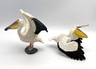 Schleich Lot Of 2 White Pelican Bird Figures 2011 Retired 14673 14752