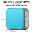 48 Disc Cd Case Holder Dvd Storage Bag Wallet Portable Vcd Organizer Skyblue