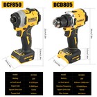 Dewalt Brushless Cordless Drill Impact Driver Combo Kit 20v Lithium Tool