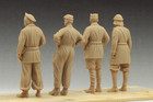 3d Printed 1 35 Resin Italian Tank Crew 4 Figures Wwii Unpainted Bbj