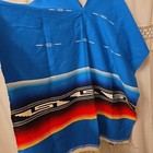 Tribal Serape Mexican Adult Poncho One Size Fits Most Colorful Spanish Sunset