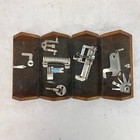 Antique Singer Sewing 1889 Oak Puzzle Box With Attachments  read