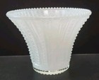 Vintage Art Deco Bubble Beaded Glass Ceiling Light Fixture Shade White Color