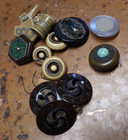 Fabulous Large Vintage Antique Button Lot From Furrier Store Kw