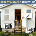 Heavy Duty 5-step Rv Steps W  Dual Anti-slip Handrails 53 w X 67 h