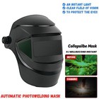 Welding Helmet Mask Auto Darkening Welder Arc Tig Mig Solar-powered-new  X2g1