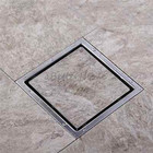 Stainless Steel Bathroom Invisible Shower Floor Drain Waste Grate Shower Drainer