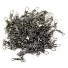 100pcs Bearing Swivel Fishing Connector Mixed Size Barrel Rolling Solid Rings