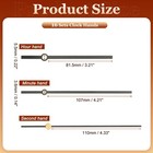 Clock Hands Kit  16 Set Aluminum Clock Hands Parts Replacement  Black Style 8