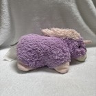 2010 Pillow Pets Pet Pee-wees 12 5 x11 x4 5  Purple pink Plush Stuffed Unicorn