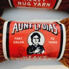 Lot Of 6 Vintage Aunt Lydia s Rug Yarn Brown  420 1 6 Oz Each