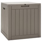 30 Gallon Deck Box Storage Container Seating Tools Organization Deliveries Brown