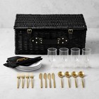 Honeycomb Picnic Basket For 4-williams Sonoma 43883