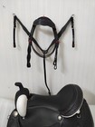 Black Barrel Racing Western Trail Horse Saddle Premium Leather With Tack Set 