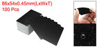 100pcs 0 45mm Metal Business Cards Laser Engraving Aluminum Card Matte Black