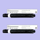 Compatible Canon Gpr-55 Gpr55 Toner  Set Of Cmyk   2 Packs Of Black