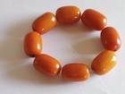 Old Rare Butterscotch Bakelite 8 Prayer Beads 1  X 17 Mm Dia  50 Gr