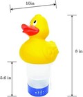 2in1 Kit Duck Floating Pool Chlorine Dispenser Collapsible Chlorine Floater