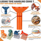 100 Assorted Flat Coin Wrappers-4 Coin Sorters Tubes-penny nickel dime quarter