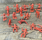 Vintage 1950 s-60 s Marx Fort Apache Indians Lot Of 18 Indians   Livestock Plus