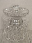 Waterford Crystal Lismore Biscuit Barrel Cookie Jar With Lid Vintage