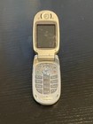 Vintage Motorola V557 Silver Black Flip Cell Phone Used No Charger Untested