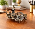 Antique Brass Nautical Sextant Vintage Maritime Navigation Instrument Dec