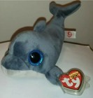 Ty Beanie Boos - Echo The Dolphin 6  New Mwmts Plush Stuffed Animal Toy