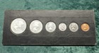 1957 Canada 6-coin Birth Year Set  80  Silver Voyageur Dollar  50c  25c  10c